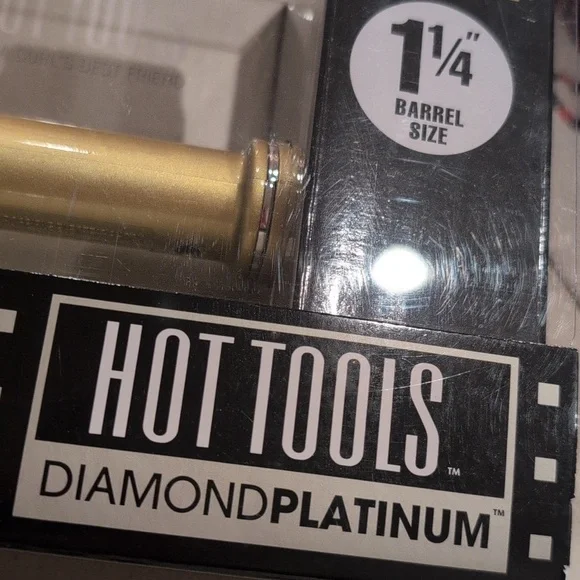 Hot Tools Diamond Platinum Gold Curling Iron - Picture 5 of 14